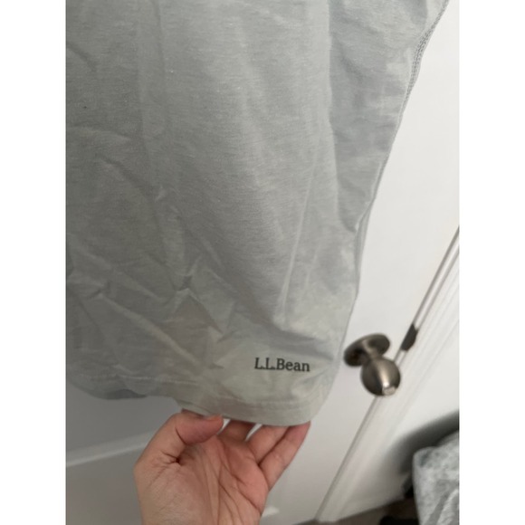 L.L.Bean Regular Fit Short Sleeve Crew Neck Plain T-Shirt Top Gray Men's Size XS - Picture 3 of 5